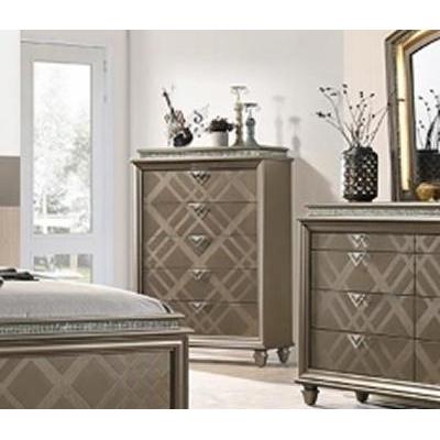 Crown Mark Cristal B7800 7 pc Queen Panel Bedroom Set IMAGE 6