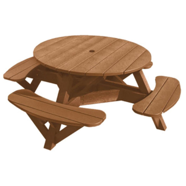 C.R. Plastic Products Generation T50-08 Picnic Table - Cedar IMAGE 1