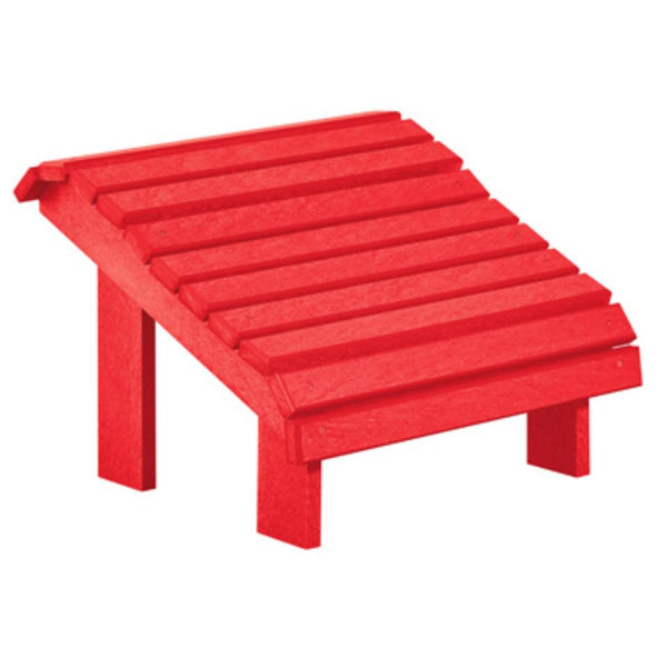 C.R. Plastic Products F04-01 Footstool - Red IMAGE 1