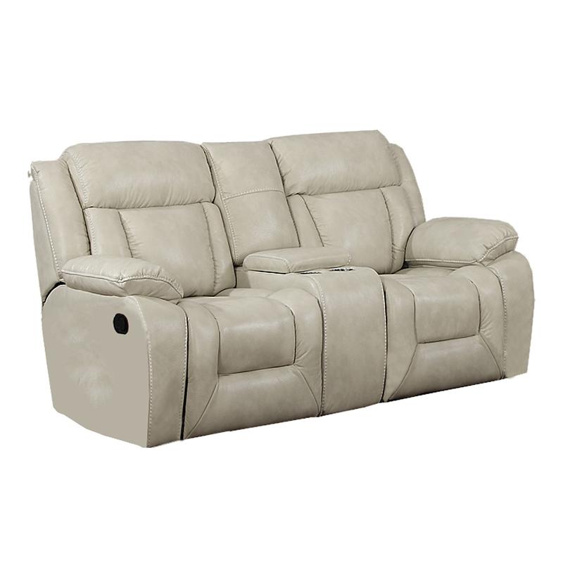 Brassex Hudson Power Reclining Leather look Loveseat Hudson SA1011 Reclining Loveseat (Beige) IMAGE 1