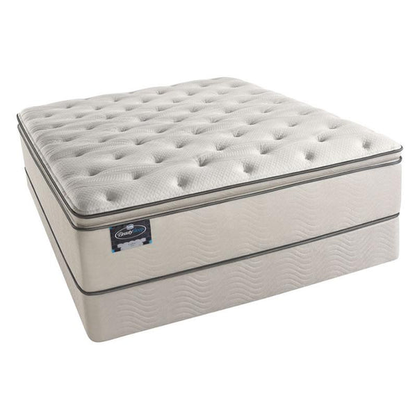 Simmons BeautySleep Collins Plush Pillow Top Flat Set (Full) IMAGE 1