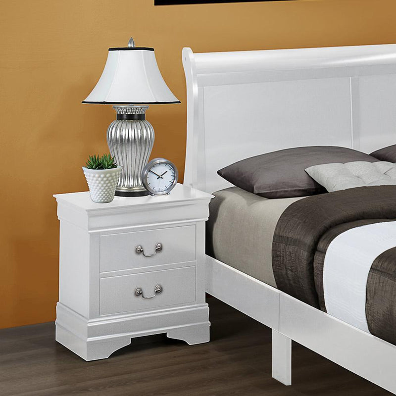 Crown Mark Helene 5006WH/B3650 7 pc Twin Panel Bedroom Set IMAGE 3