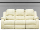 Brassex Soloman Reclining Leather look Sofa Soloman 8750-S (W) IMAGE 1
