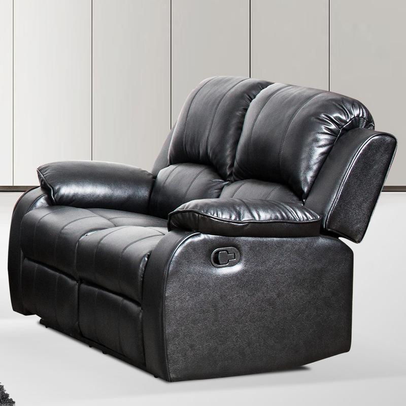 Brassex Soloman Manual Reclining Leather look Loveseat Soloman 8750-L (B) IMAGE 1