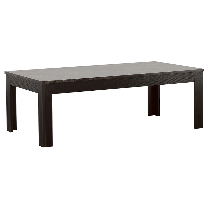 Coaster Furniture Rhodes 700375 3-piece Faux Marble Top Coffee Table Set - Grey IMAGE 2