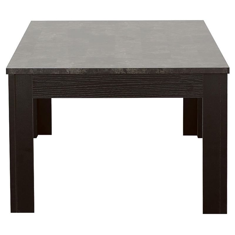 Coaster Furniture Rhodes 700375 3-piece Faux Marble Top Coffee Table Set - Grey IMAGE 4