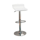  Coaster Furniture Bidwell 120391 Upholstered Adjustable Bar Stool - White (Set of 2) IMAGE 1