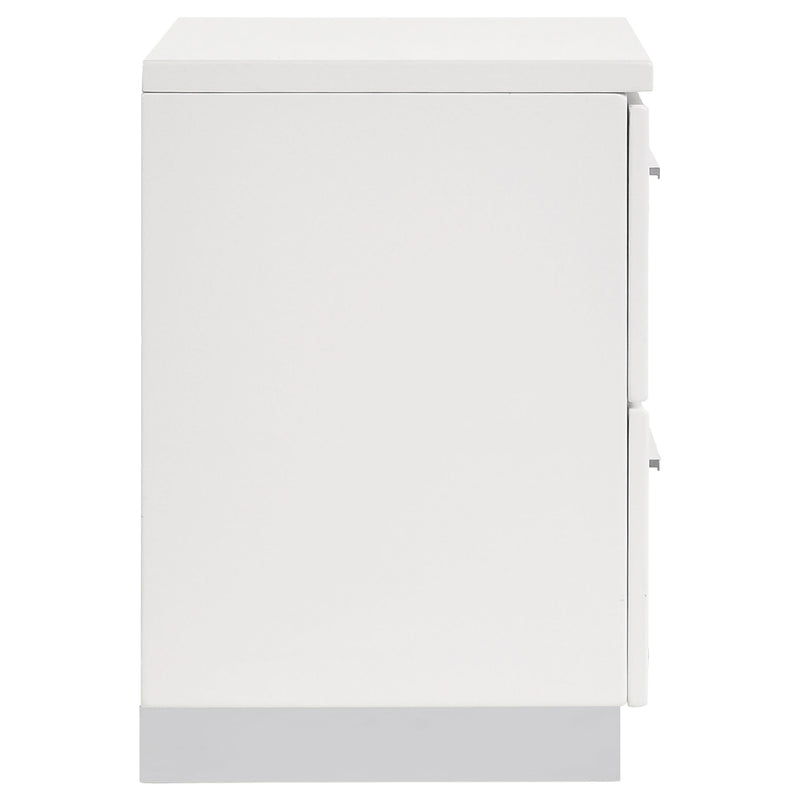 Coaster Furniture Felicity 203502 2-Drawer Nightstand - White High Gloss IMAGE 8