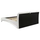  Coaster Furniture Jeremaine 300345KW Upholstered California King Sleigh Bed - White IMAGE 4