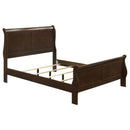 Coaster Furniture Louis Philippe 202411F Wood Full Sleigh Bed - Cappuccino IMAGE 1