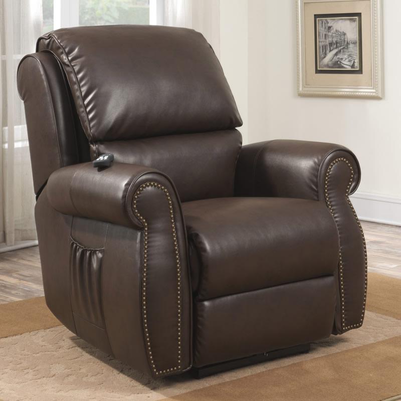 AC Pacific Corporation MSC Power Bonded Leather Recliner MSC002-B72 Brown IMAGE 1