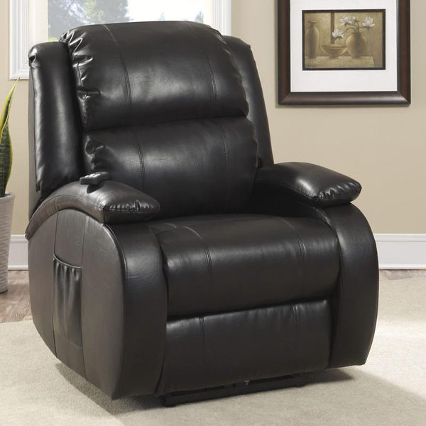 AC Pacific Corporation MSC Power Bonded Leather Recliner MSC005-B82 Dark Brown IMAGE 1