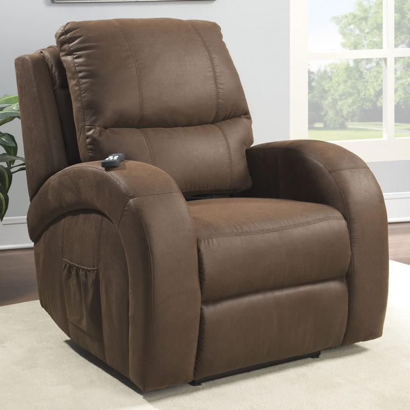 AC Pacific Corporation MSC Power Fabric Recliner MSC006-222 Chocolate IMAGE 1