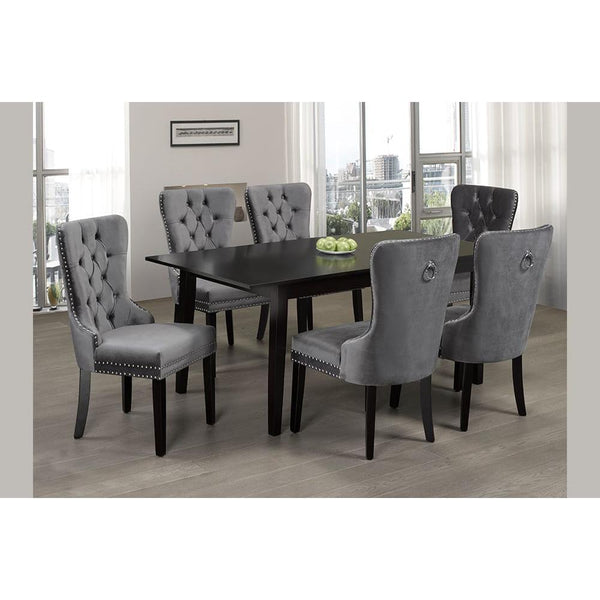 Titus Furniture T3009-246G 7 pc Dining Set - Grey IMAGE 1