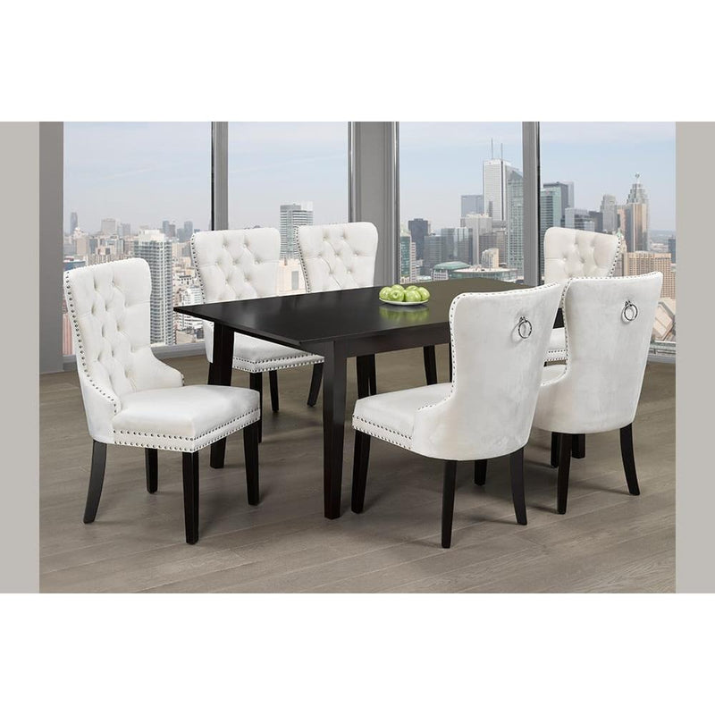 Titus Furniture T3009-246G 7 pc Dining Set - Cream IMAGE 1