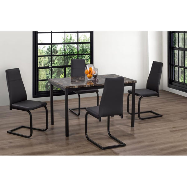 Titus Furniture T3200/210BB 5 pc Dining Set - Black IMAGE 1