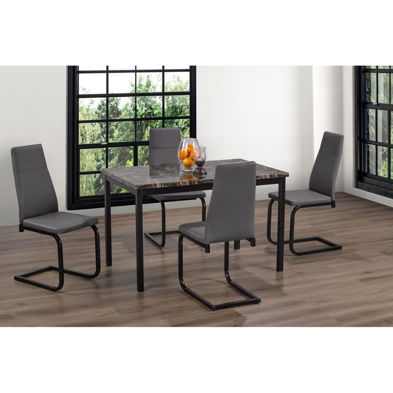 Titus Furniture T3200/210GB 5 pc Dining Set - Grey IMAGE 1