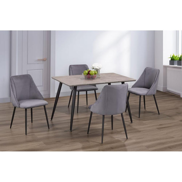 Titus Furniture T3310/212G 5 pc Dining Set - Grey IMAGE 1