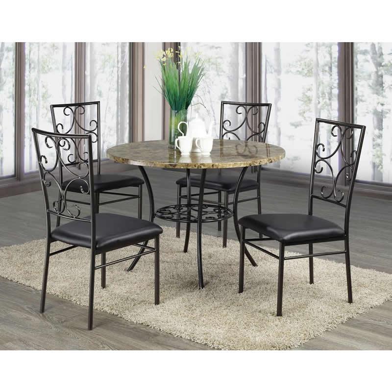 Brassex Simplicity 5 pc Dinette Simplicity FMD-05 Dining Set IMAGE 1