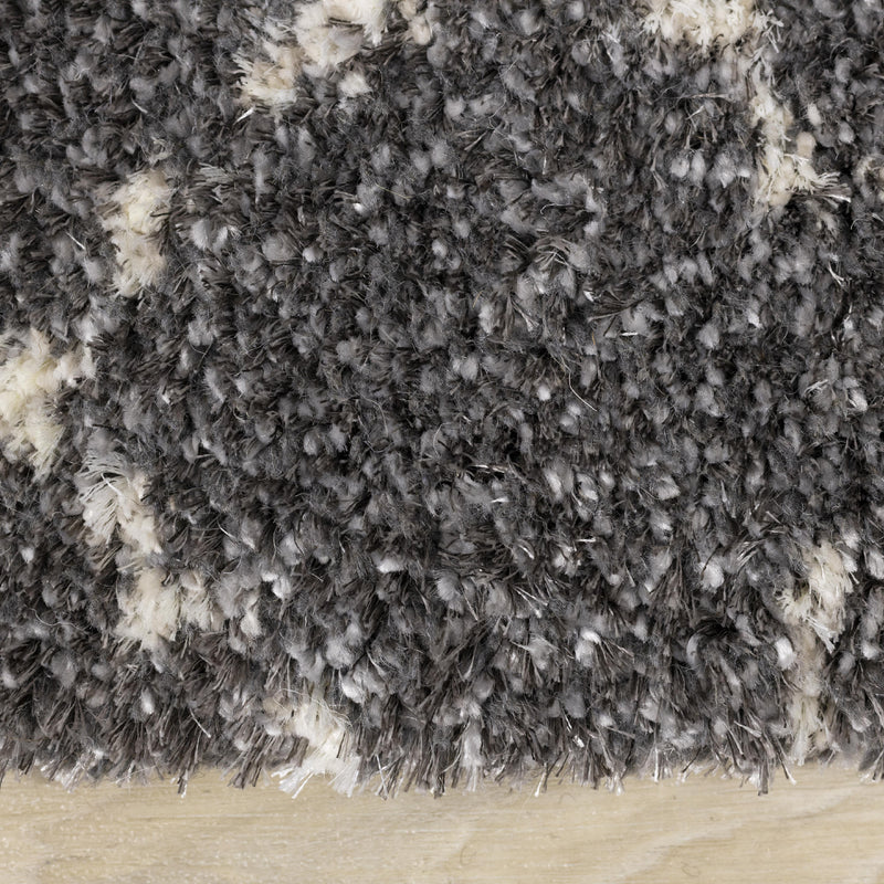 Kalora Interiors Lane Grey Cream Lattice Luxury Rug, 5'3" x 7'7" IMAGE 10