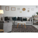 Kalora Interiors Lane Grey Cream Lattice Luxury Rug, 5'3" x 7'7" IMAGE 3