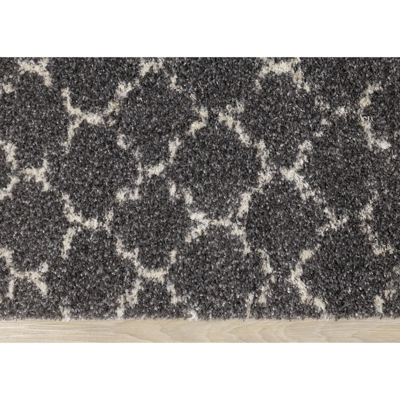 Kalora Interiors Lane Grey Cream Lattice Luxury Rug, 5'3" x 7'7" IMAGE 8