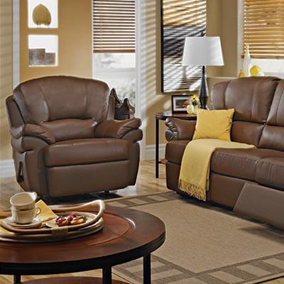 Elran Kyra Rocker Leather Recliner 90712-MEC-02 IMAGE 1