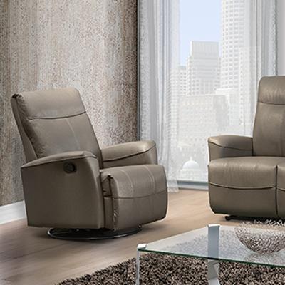 Elran Lance Leather Recliner with Wall Recline Lance L0032-MEC-L1 Recliner IMAGE 1
