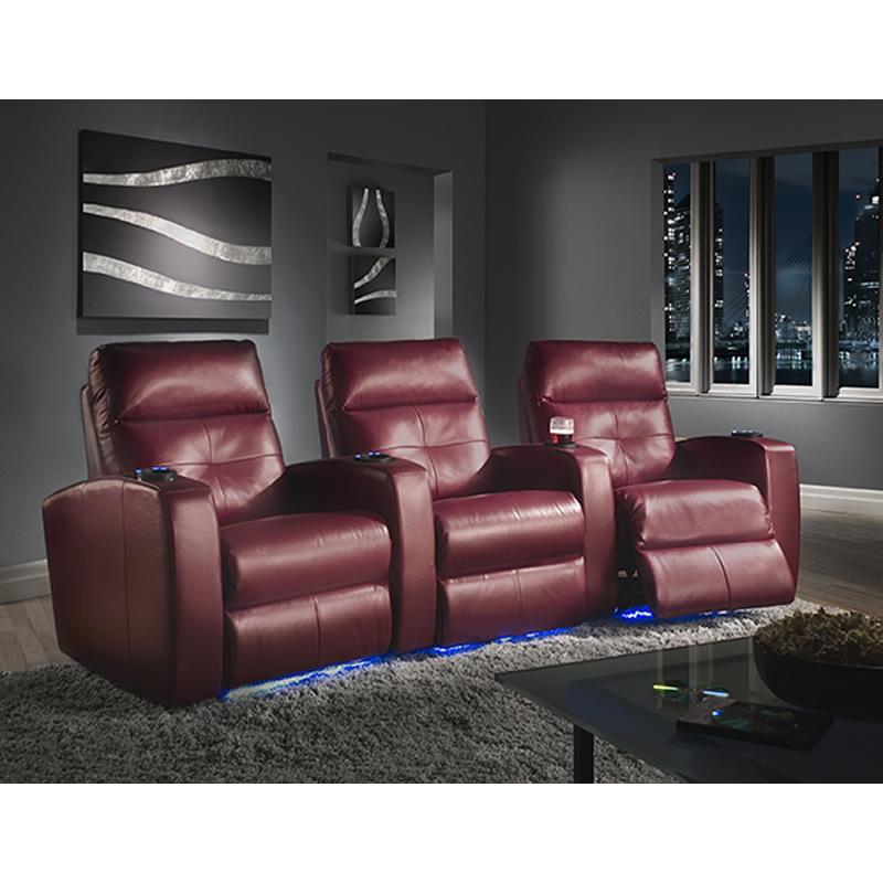 Elran Troy Leather 3-Seat Home Theatre Seating 4046-HTC3PL IMAGE 1