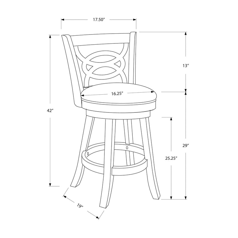 Monarch Pub Height Stool I 1251 IMAGE 5