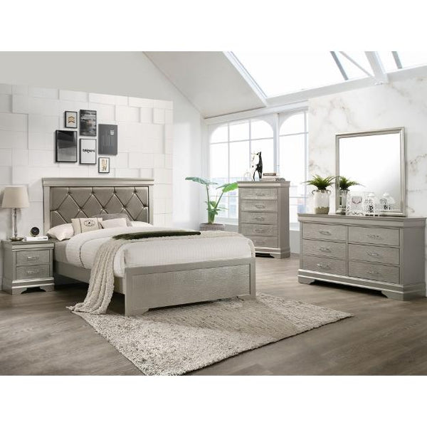 Crown Mark Amalia B6910 7 pc Twin Panel Bedroom Set IMAGE 1