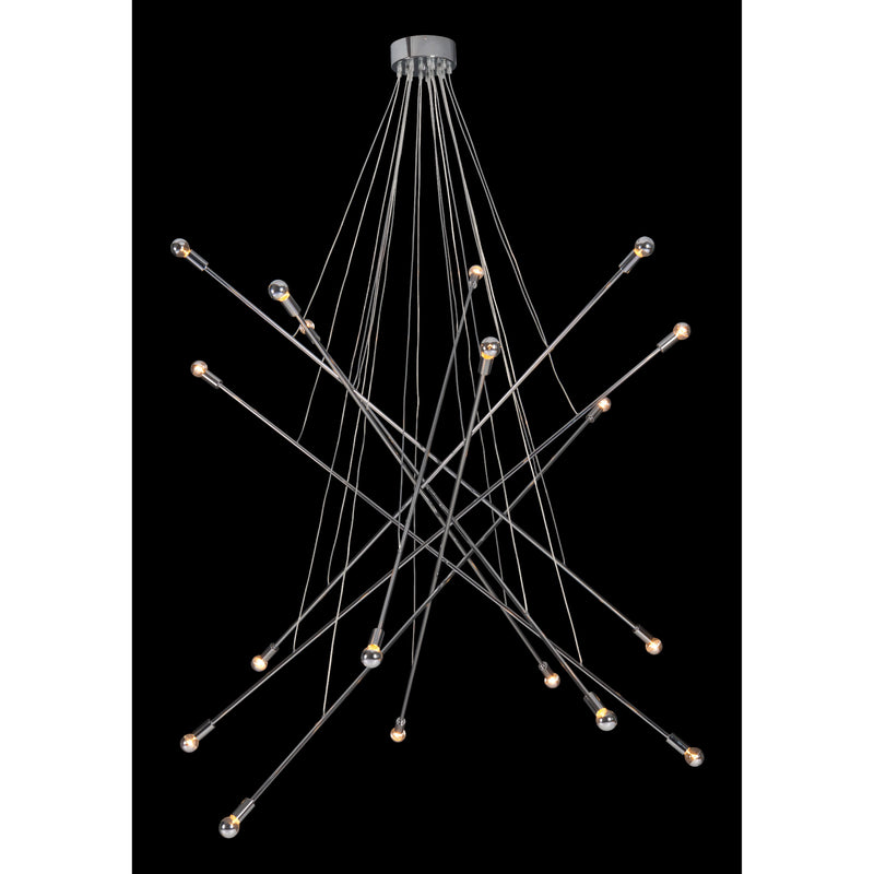  Zuo Belief 50216 Ceiling Lamp - Chrome IMAGE 4