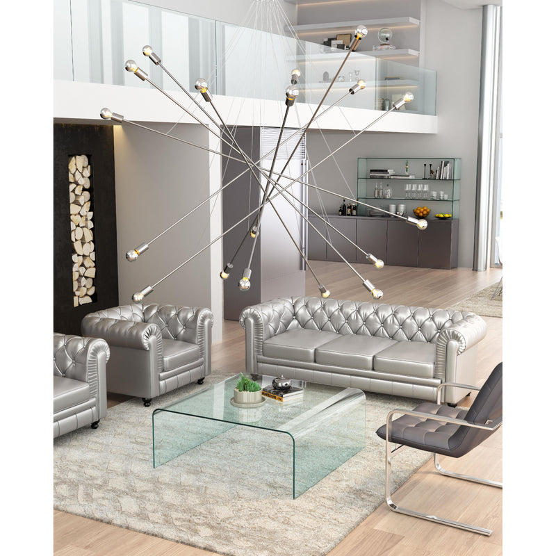 Zuo Belief 50216 Ceiling Lamp - Chrome IMAGE 5
