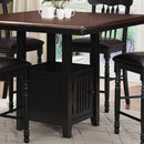 Brassex Square Soho Pub Height Dining Table HM4646TW-36 IMAGE 2