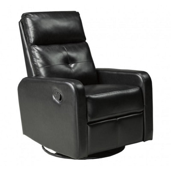Brassex Swivel, Rocker Fabric and Leather Look Recliner JF657-ESP IMAGE 1