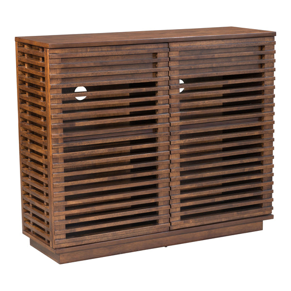  Zuo Linea 199050 Cabinet - Walnut IMAGE 1