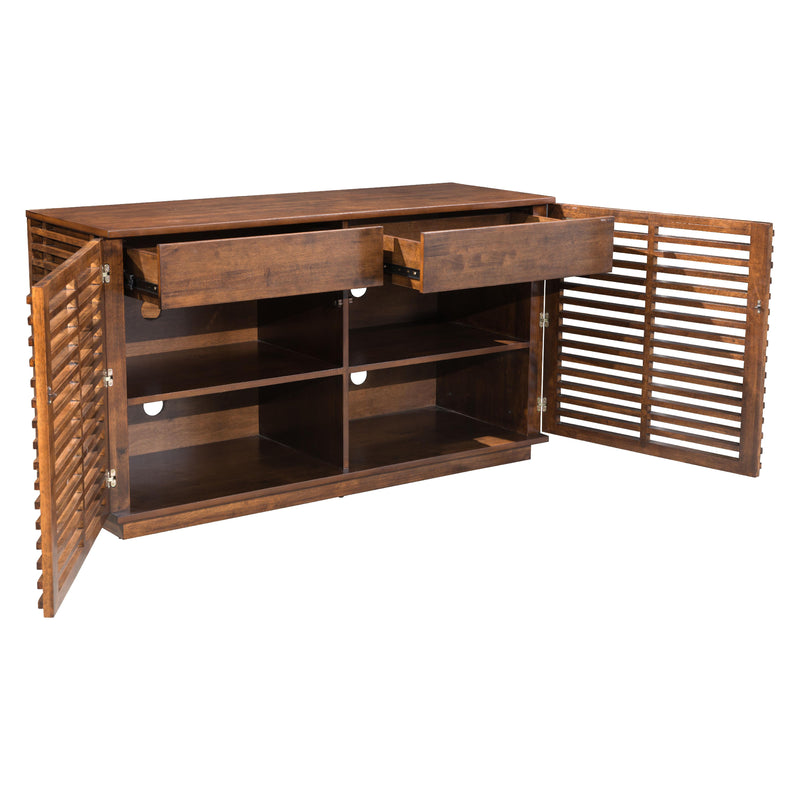  Zuo Linea 199051 Credenza - Walnut IMAGE 5