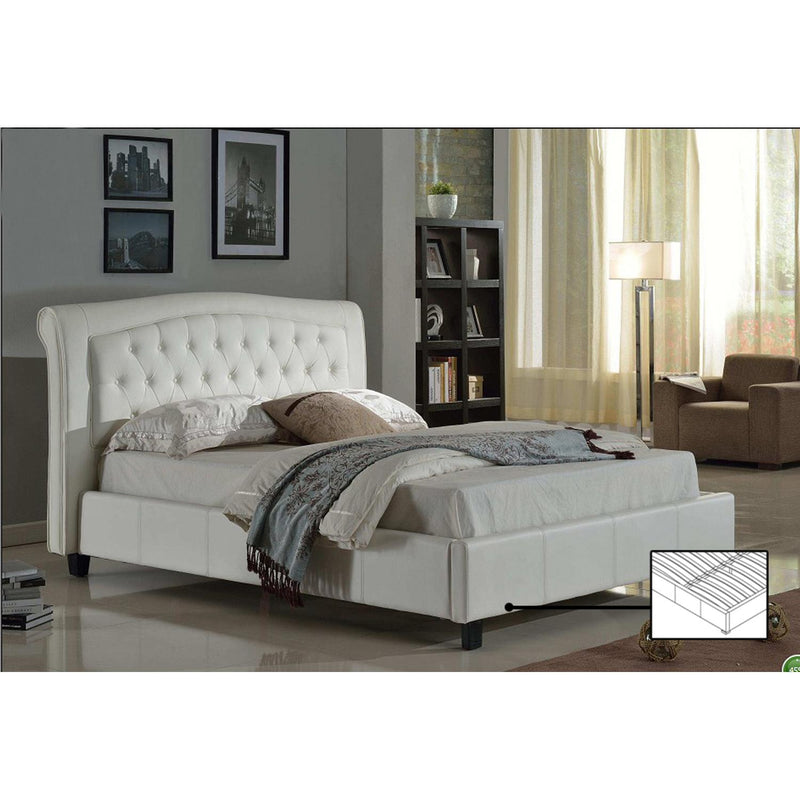 IFDC Queen Upholstered Platform Bed IF 192W - 60 IMAGE 1