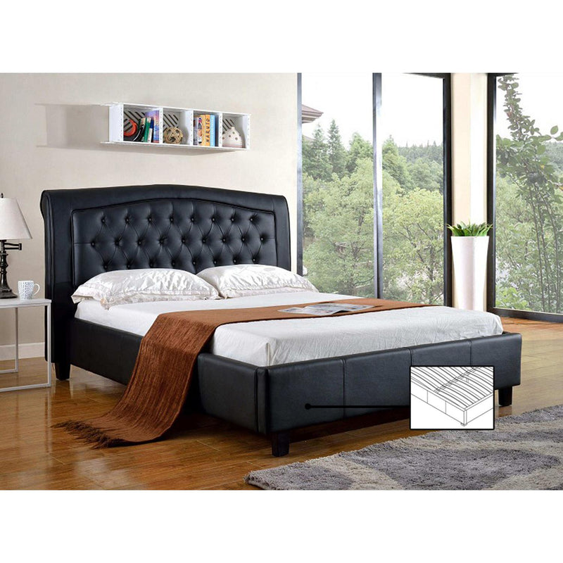 IFDC King Upholstered Platform Bed IF 192B - 78 IMAGE 1