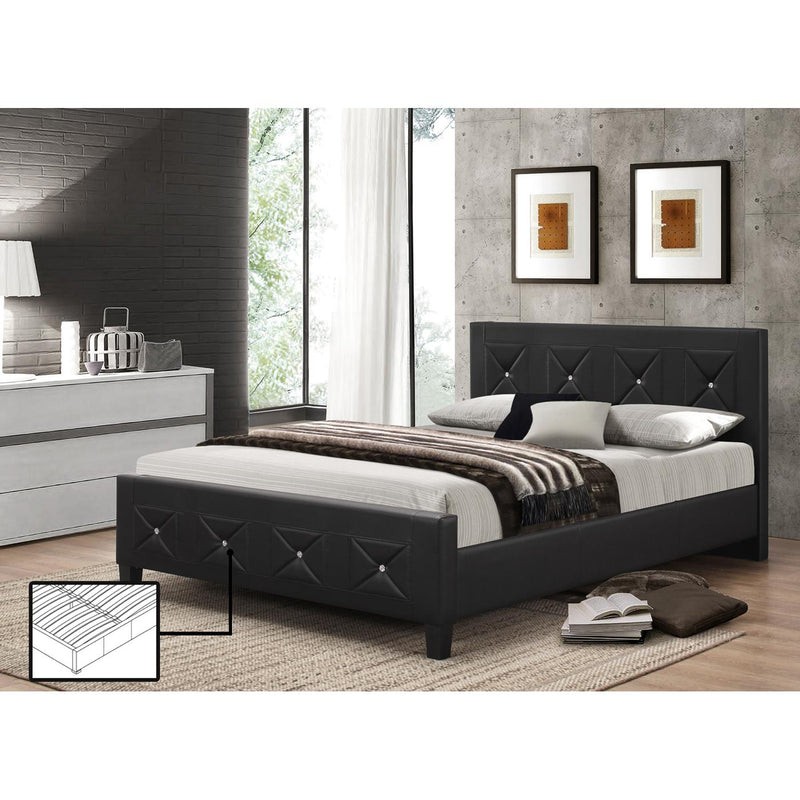 IFDC Full Upholstered Platform Bed IF 177 - 54 IMAGE 1