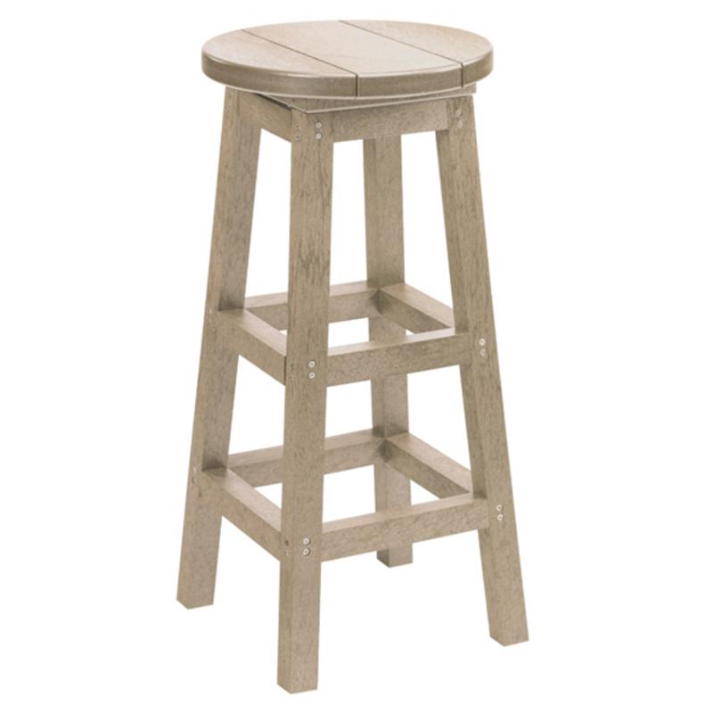 C.R. Plastic Products Generation C23-07 Swivel Bar Stool - Beige IMAGE 1