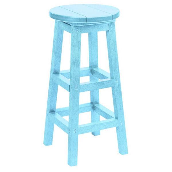 C.R. Plastic Products Generation C23-11 Swivel Bar Stool - Aqua IMAGE 1