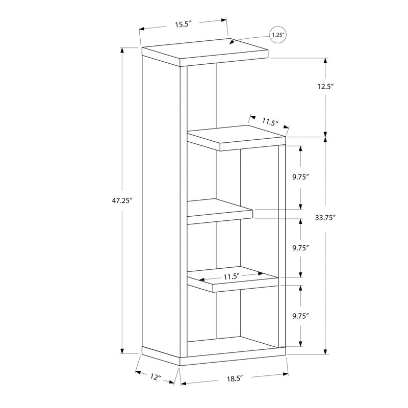 Monarch Bookcases 5+ Shelves I 2467 IMAGE 5