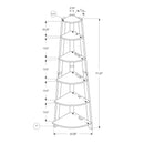 Monarch Home Decor Bookshelves I 2495 IMAGE 5