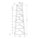 Monarch Home Decor Bookshelves I 2497 IMAGE 5