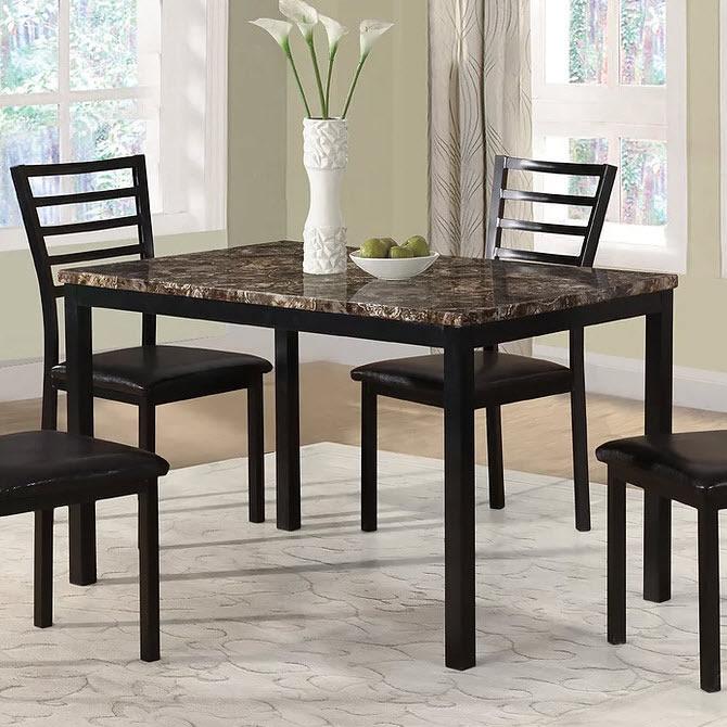  IFDC Dining Table with Marble Top T1030 IMAGE 1