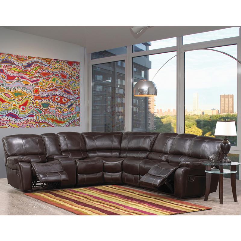 Brassex Sierra Reclining Fabric 5 pc Sectional SA1001-LAF/C/AC/CS/RAF IMAGE 1