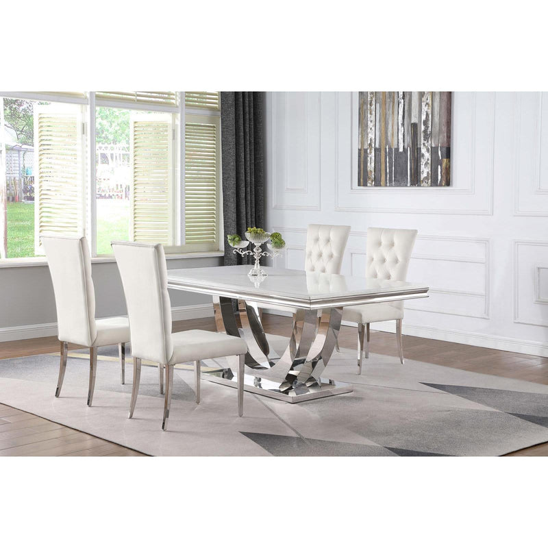 Coaster Furniture 111101-S5W 5 pc Dining Set IMAGE 1