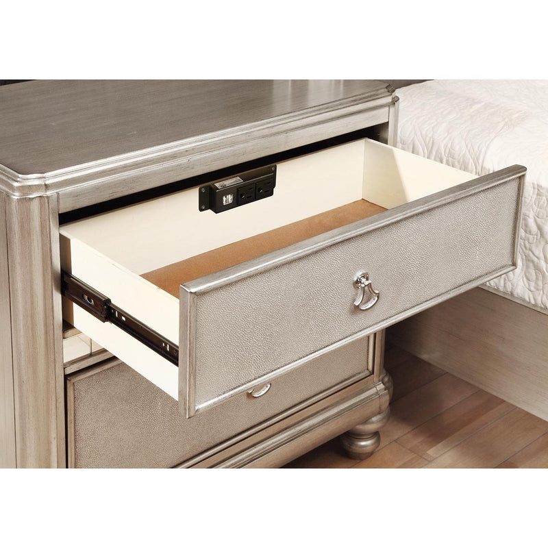 Coaster Furniture Bling Game 2-Drawer Nightstand 204182 IMAGE 3