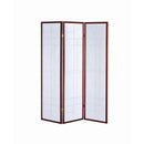  Coaster Furniture Katerina 900110 3-Panel Room Divider Folding Shoji Screen - Cherry IMAGE 4